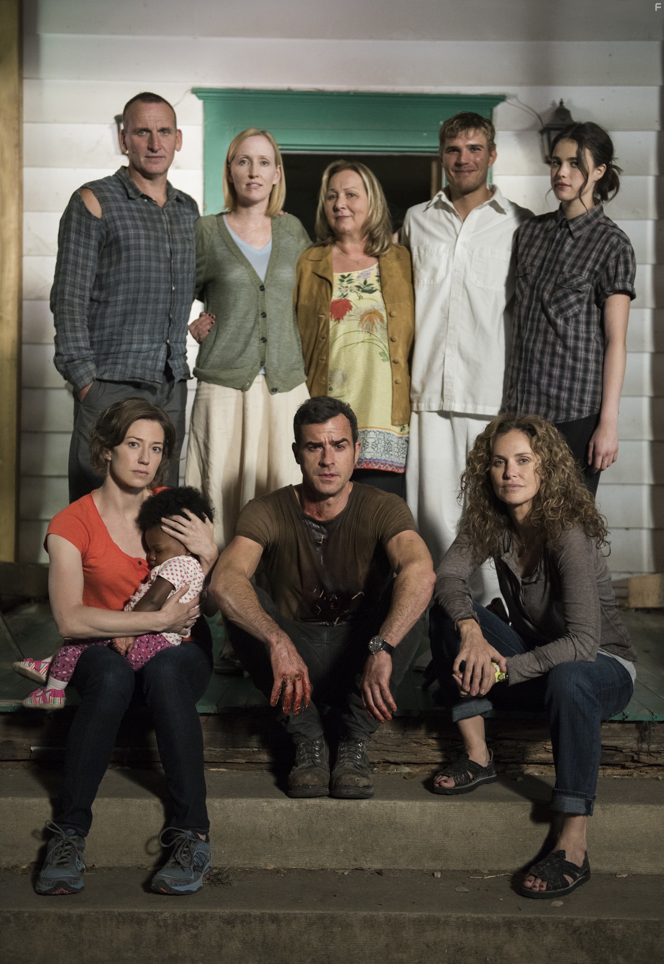 Amy Brenneman, Christopher Eccleston, Mimi Leder, Janel Moloney, Justin Theroux, Chris Zylka, Carrie Coon, and Margaret Qualley in Оставленные (2014)
