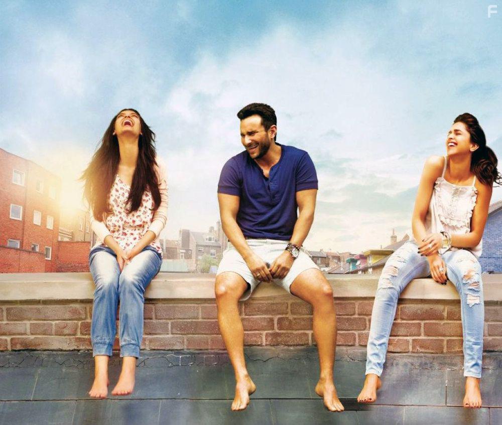 Saif Ali Khan, Deepika Padukone, and Diana Penty in Cocktail (2012)