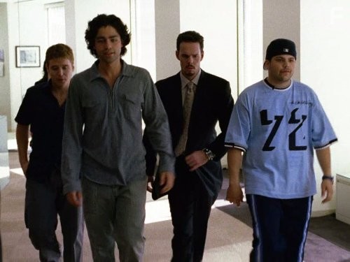 Kevin Dillon, Adrian Grenier, Kevin Connolly, and Jerry Ferrara in Красавцы (2004)