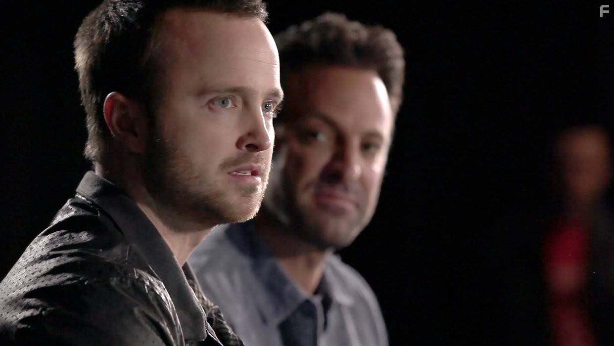Aaron Paul and Scott Waugh in Need for Speed: Жажда скорости (2014)