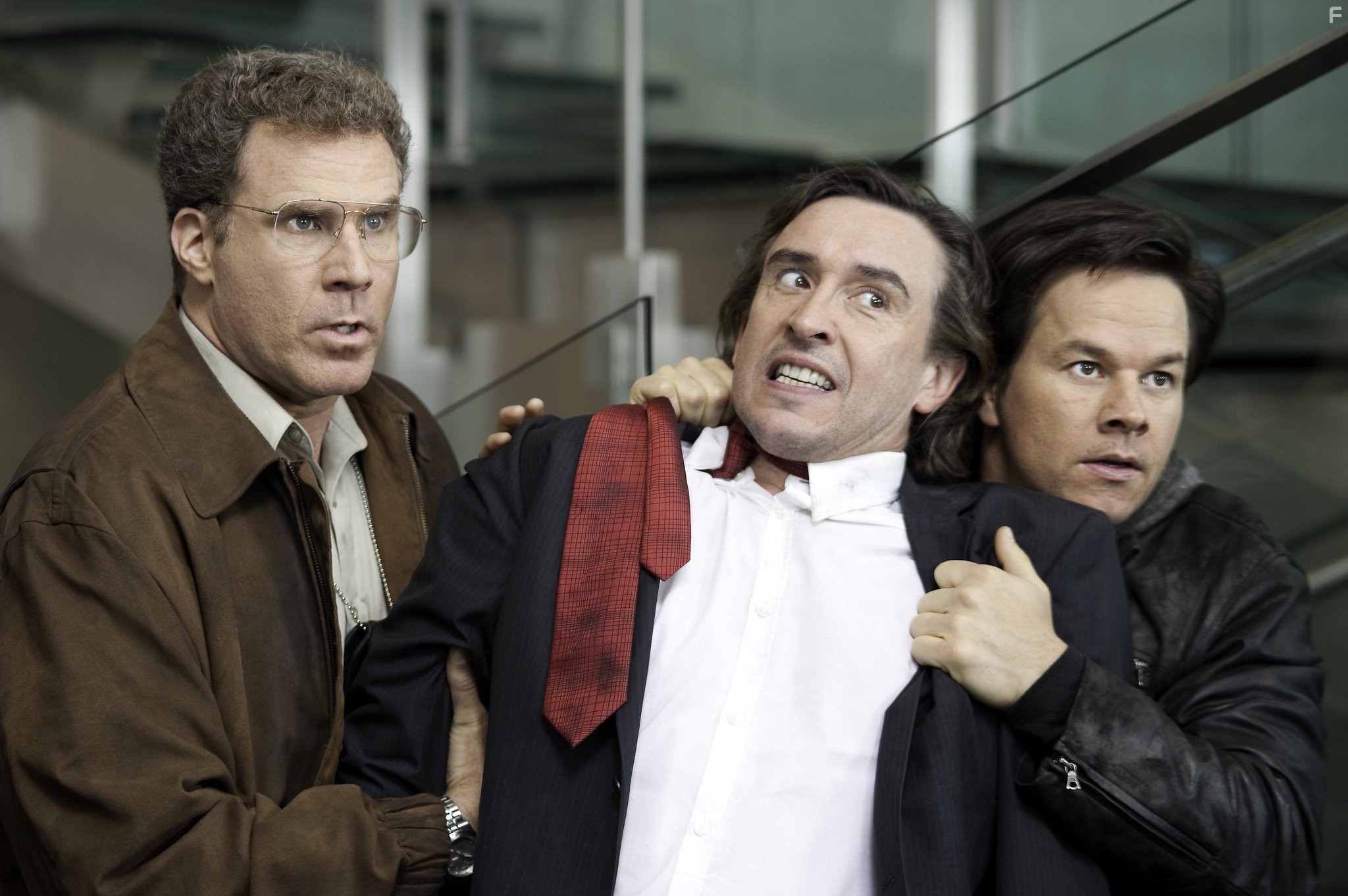 Mark Wahlberg, Will Ferrell, and Steve Coogan in Копы в глубоком запасе (2010)