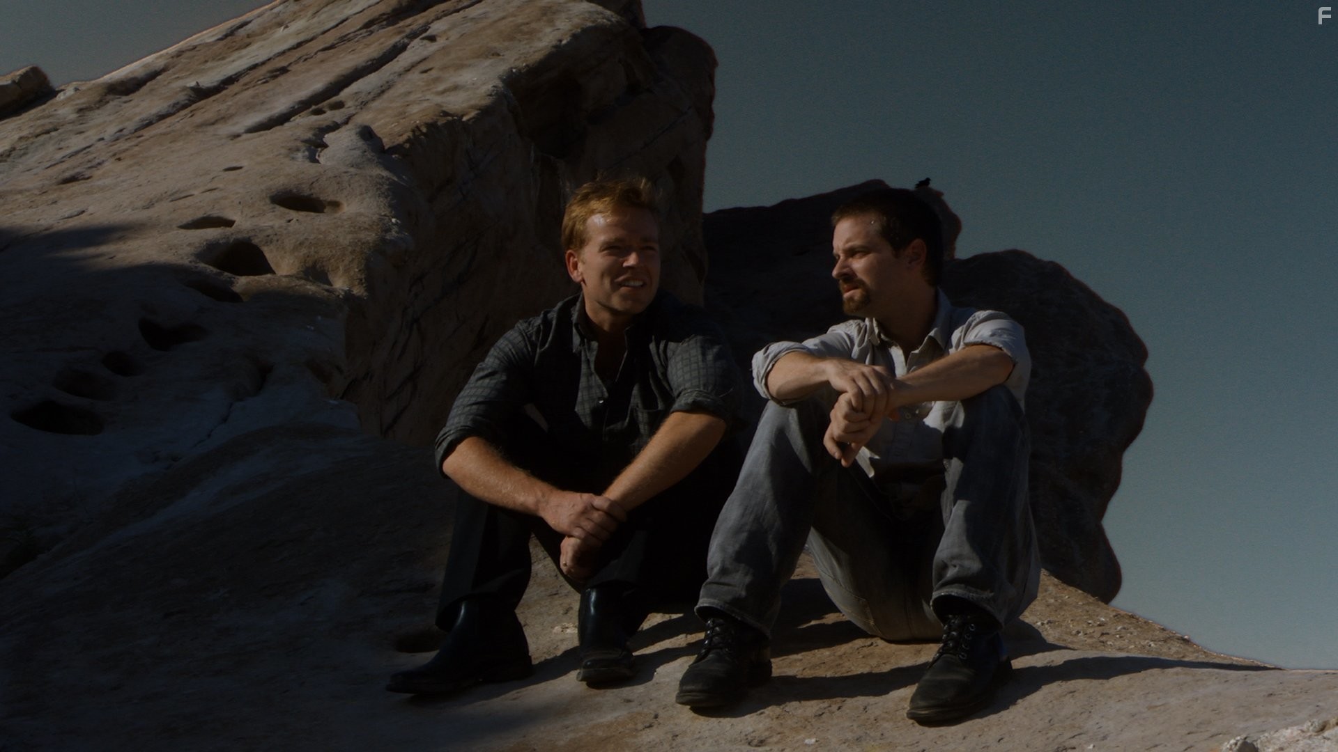 Jonathan Scarfe and Shea Whigham in Radio Free Albemuth (2010)