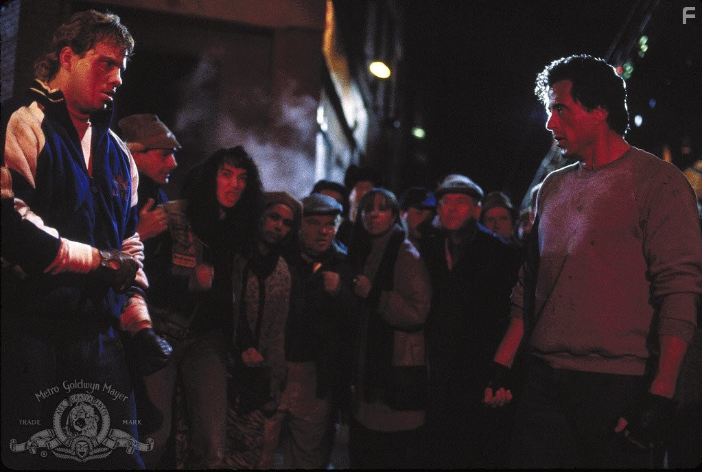 Sylvester Stallone and Tommy Morrison in Рокки 5 (1990)