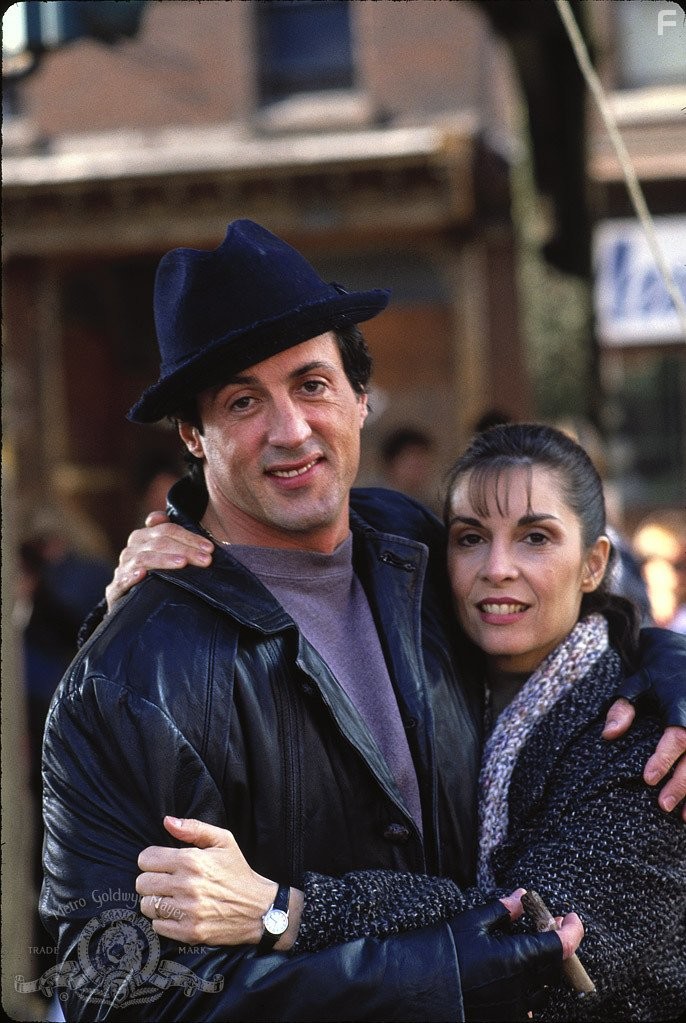 Sylvester Stallone and Talia Shire in Рокки 5 (1990)