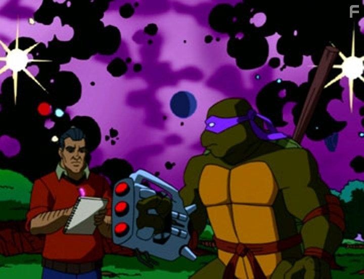 Mike Pollock and Sam Riegel in Мутанты черепашки ниндзя (2003)