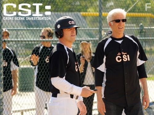 Ted Danson, George Eads, Elisabeth Harnois, Jon Wellner, and David Berman in C.S.I. Место преступления (2000)