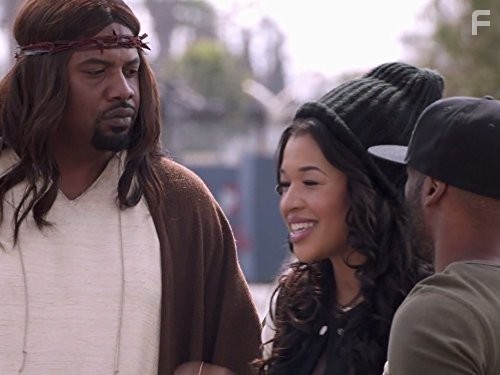 Kali Hawk and Gerald 'Slink' Johnson in Чёрный Иисус (2014)