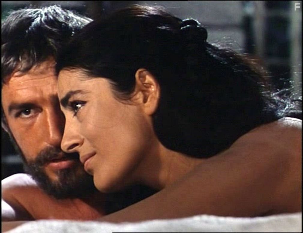 Bekim Fehmiu and Irene Papas in Odissea (1968)