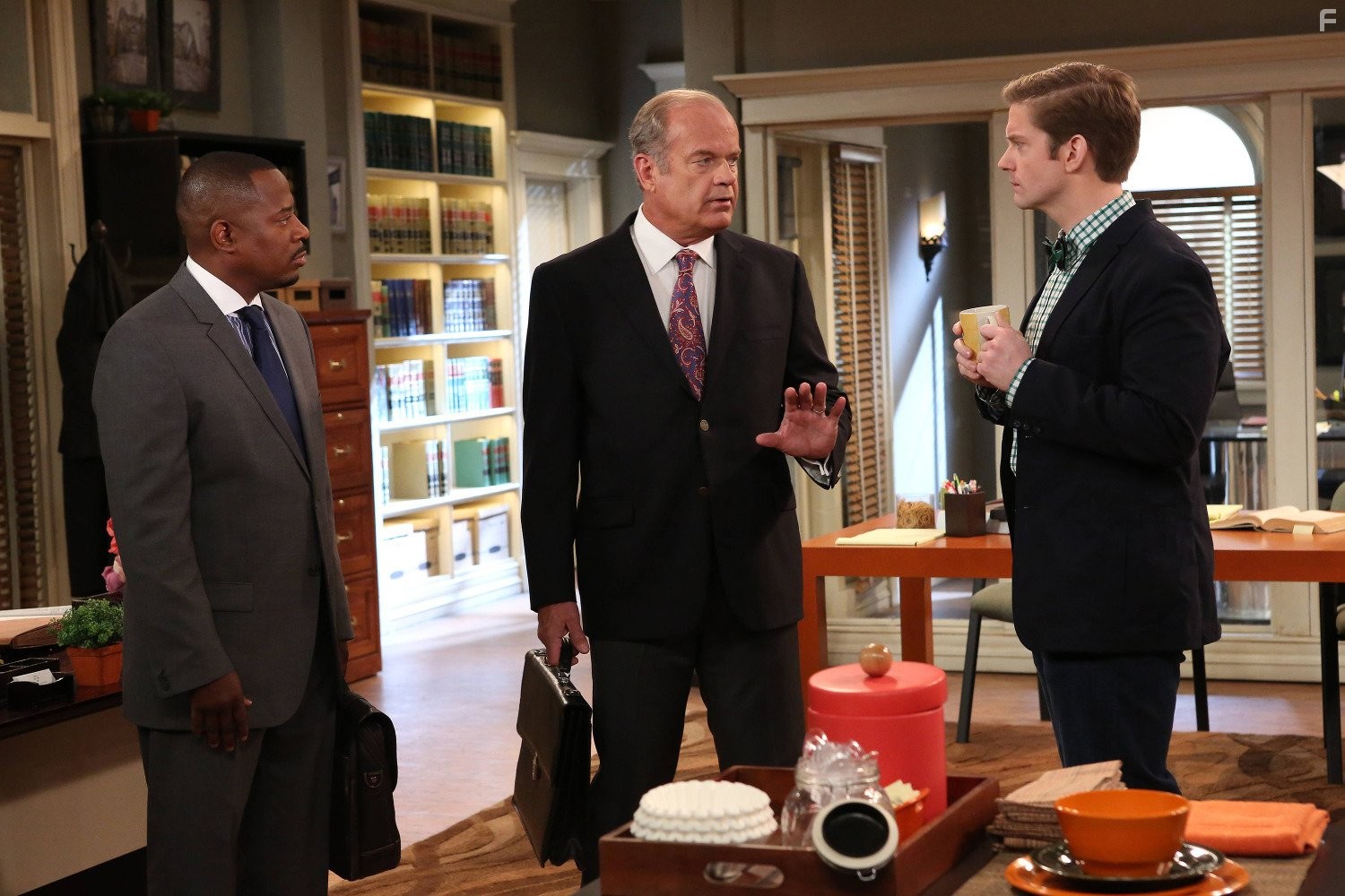 Kelsey Grammer, Martin Lawrence, and Rory O'Malley in Партнеры (2014)
