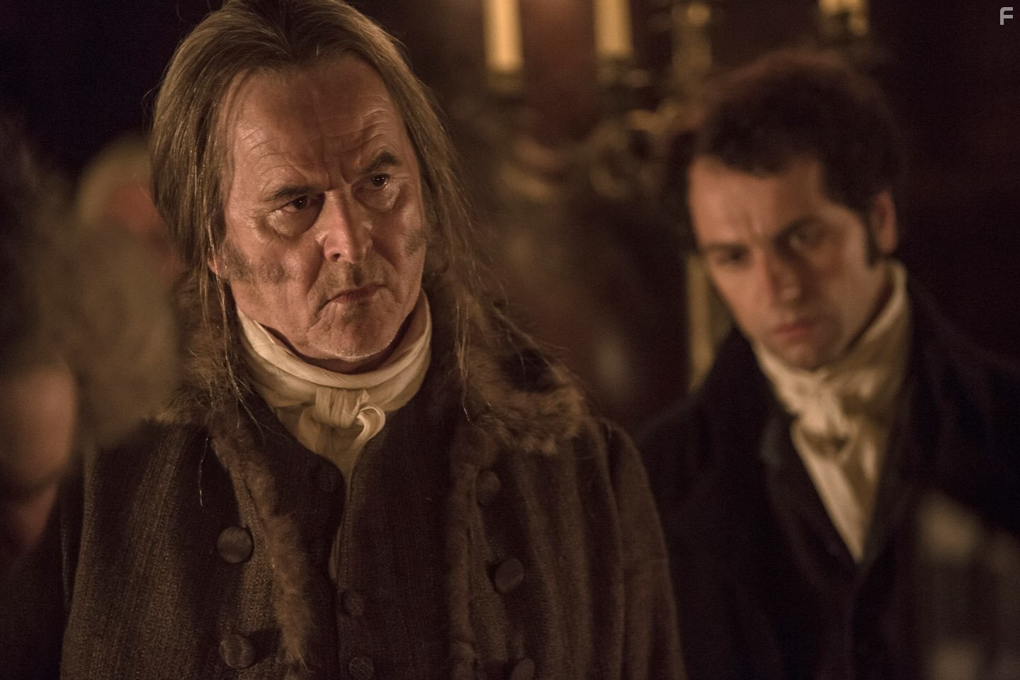 Trevor Eve and Matthew Rhys in Смерть приходит в Пемберли (2013)