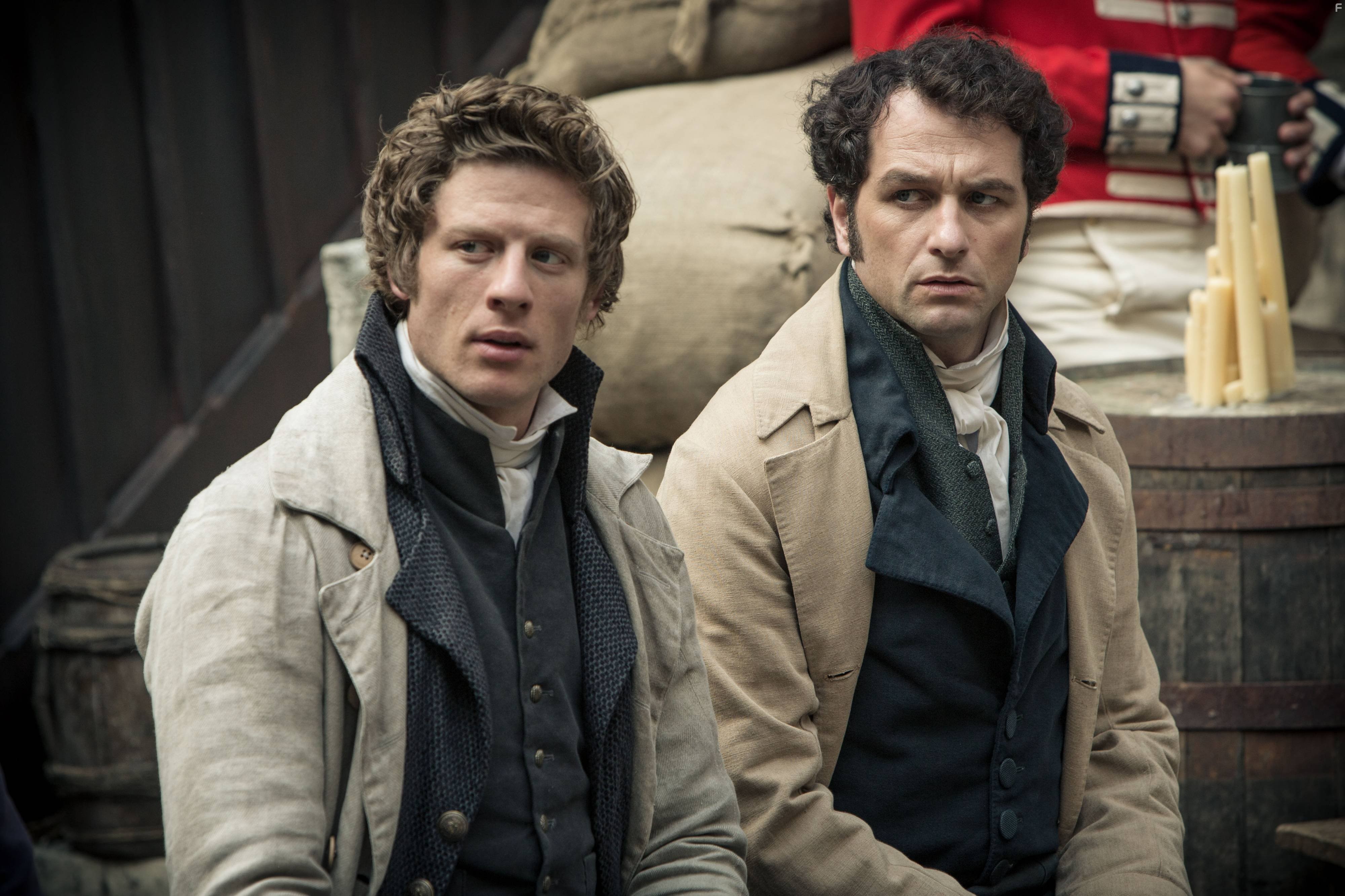 Matthew Rhys and James Norton in Смерть приходит в Пемберли (2013)