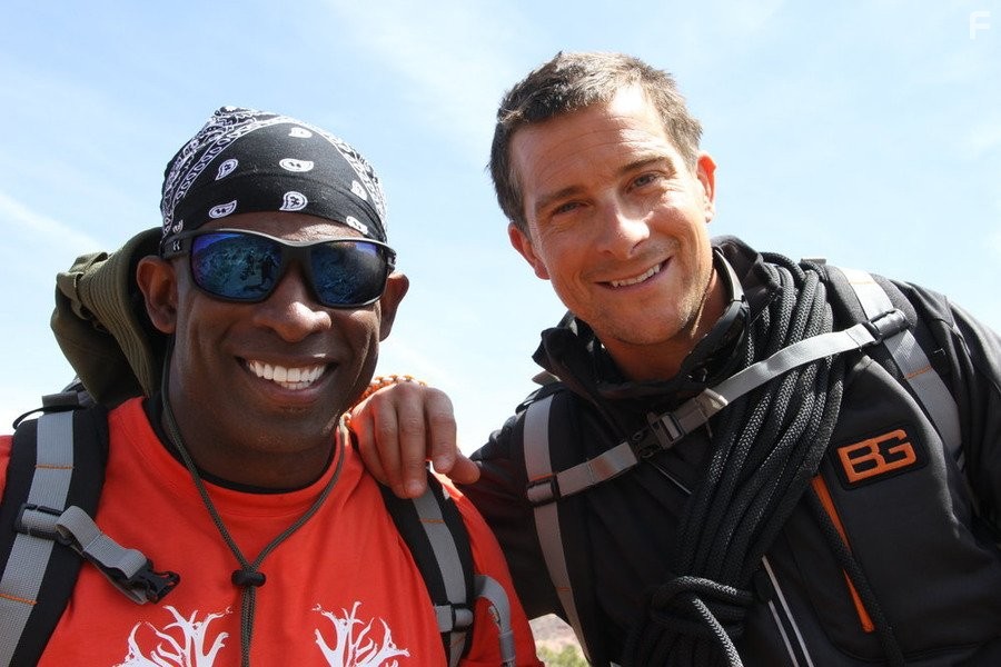 Deion Sanders and Bear Grylls in Running Wild with Bear Grylls (2014)