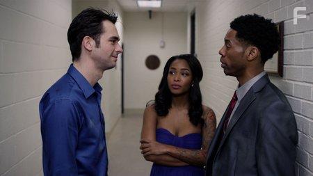 Still shot Scott Mechlowicz, Brittany S. Hall and Alphonso McAuley in Cat Run 2