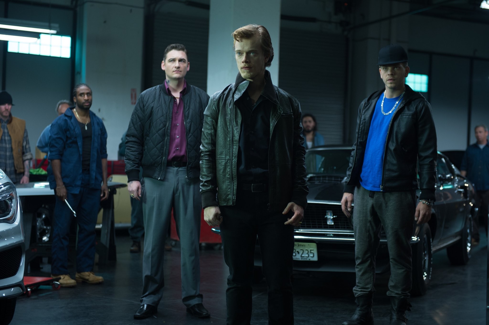 Omer Barnea, Alfie Allen, and Toby Leonard Moore in Джон Уик (2014)