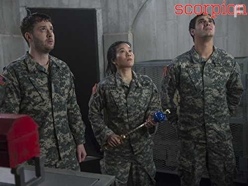 Eddie Kaye Thomas, Elyes Gabel, and Jadyn Wong in Скорпион (2014)