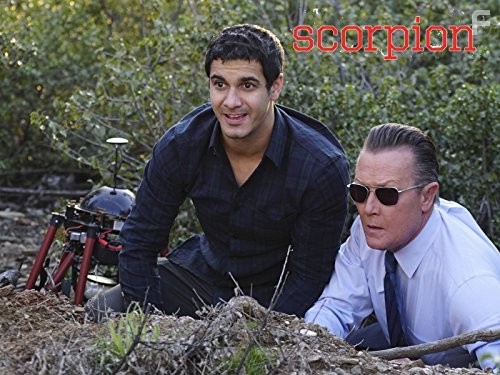 Robert Patrick and Elyes Gabel in Скорпион (2014)