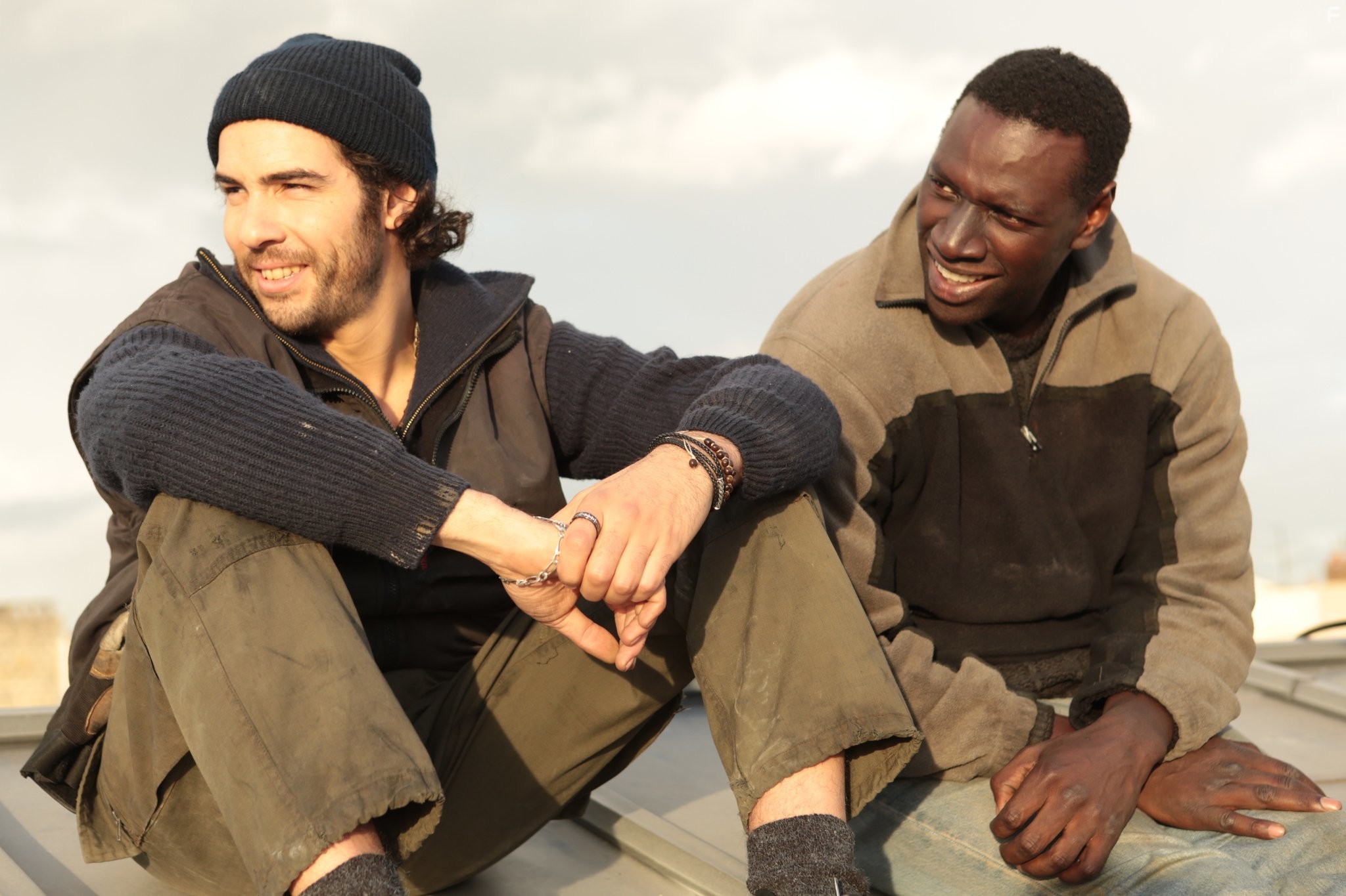 Omar Sy and Tahar Rahim in Самба (2014)