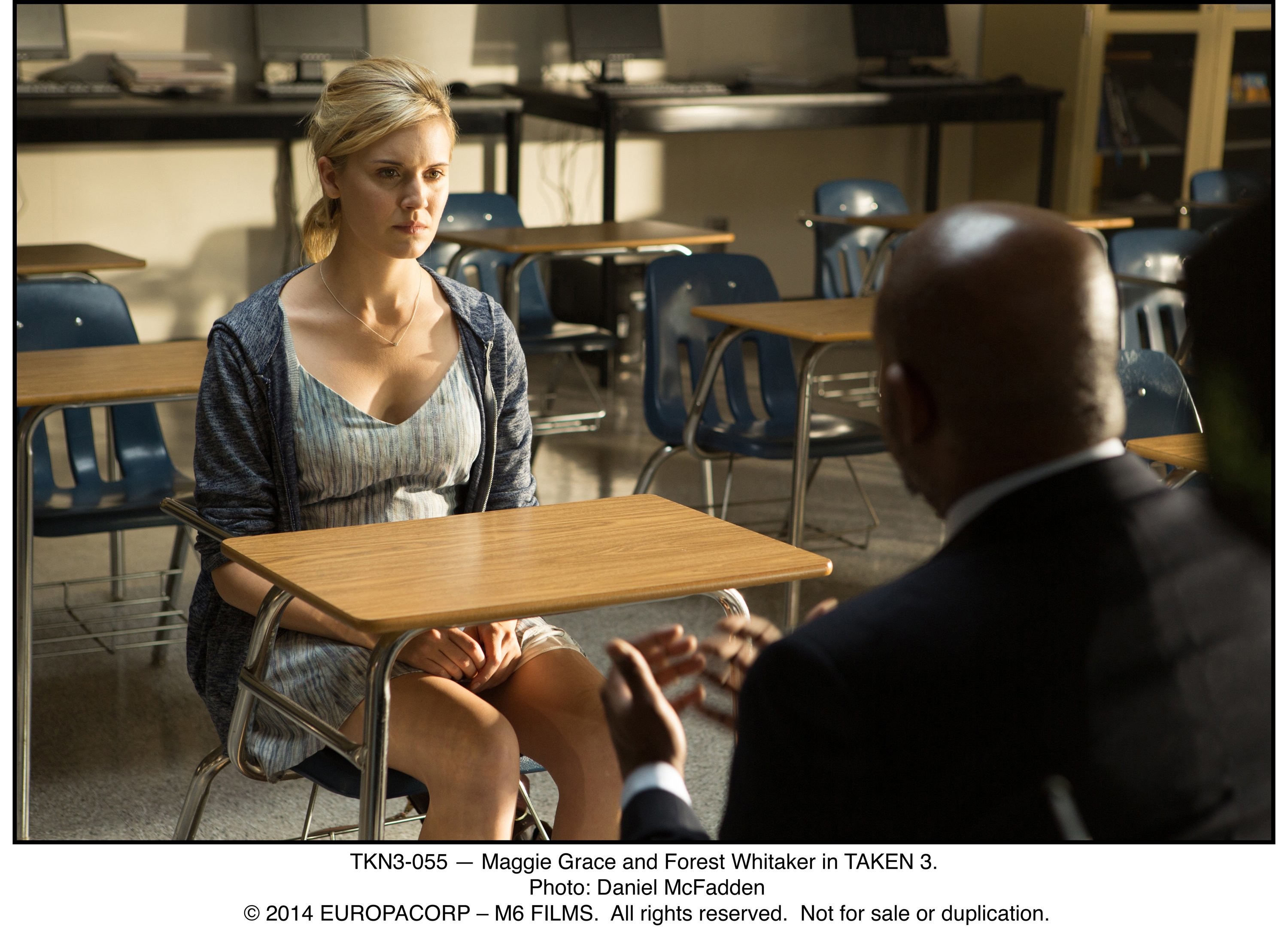 Forest Whitaker and Maggie Grace in Заложница 3 (2014)