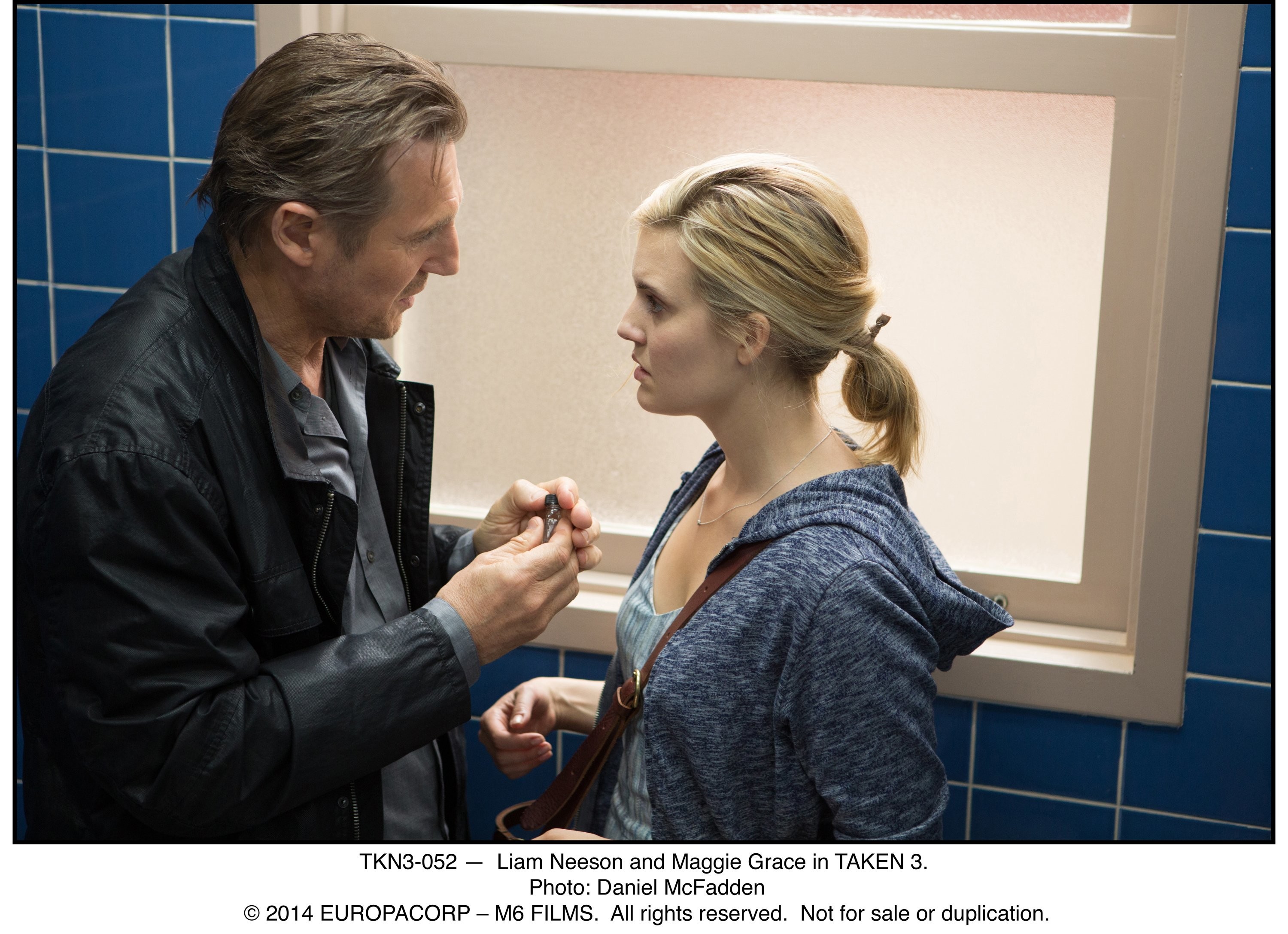 Liam Neeson and Maggie Grace in Заложница 3 (2014)