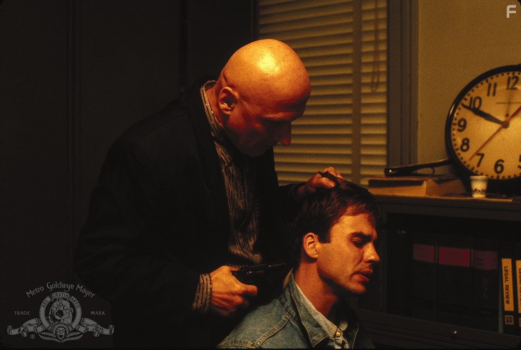 Jeff Fahey and James Tolkan in True Blood (1989)