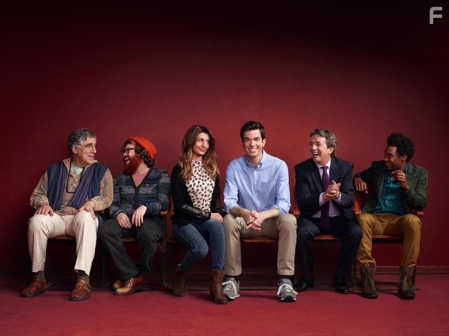 Elliott Gould, Martin Short, John Mulaney, Nasim Pedrad, Seaton Smith, and Zack Pearlman in Малэни (2014)