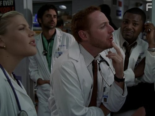 Mekhi Phifer, John Stamos, Busy Philipps, and Scott Grimes in Скорая помощь (1994)