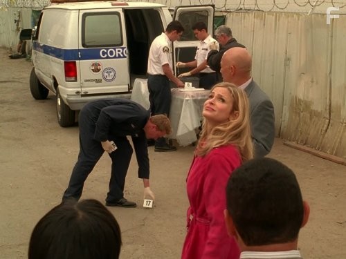 Kyra Sedgwick and Michael Paul Chan in Ищейка (2005)