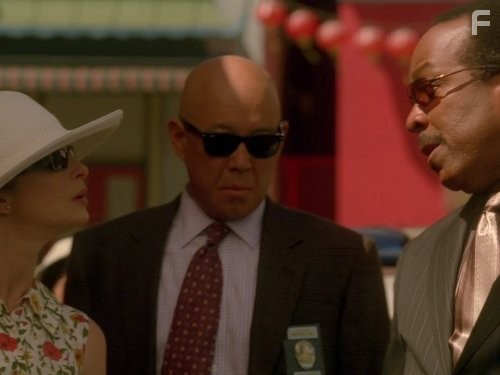 Kyra Sedgwick, Michael Paul Chan, and Robert Gossett in Ищейка (2005)