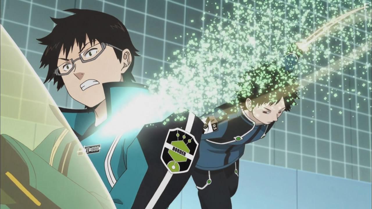 Hikaru Midorikawa and Yki Kaji in World Trigger (2014)