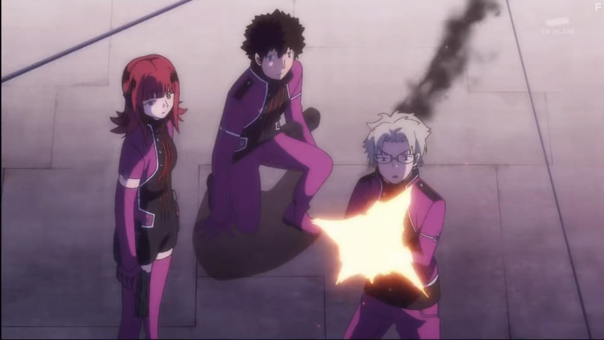 Kenji Akabane and Megumi Han in World Trigger: New Technique (2021)