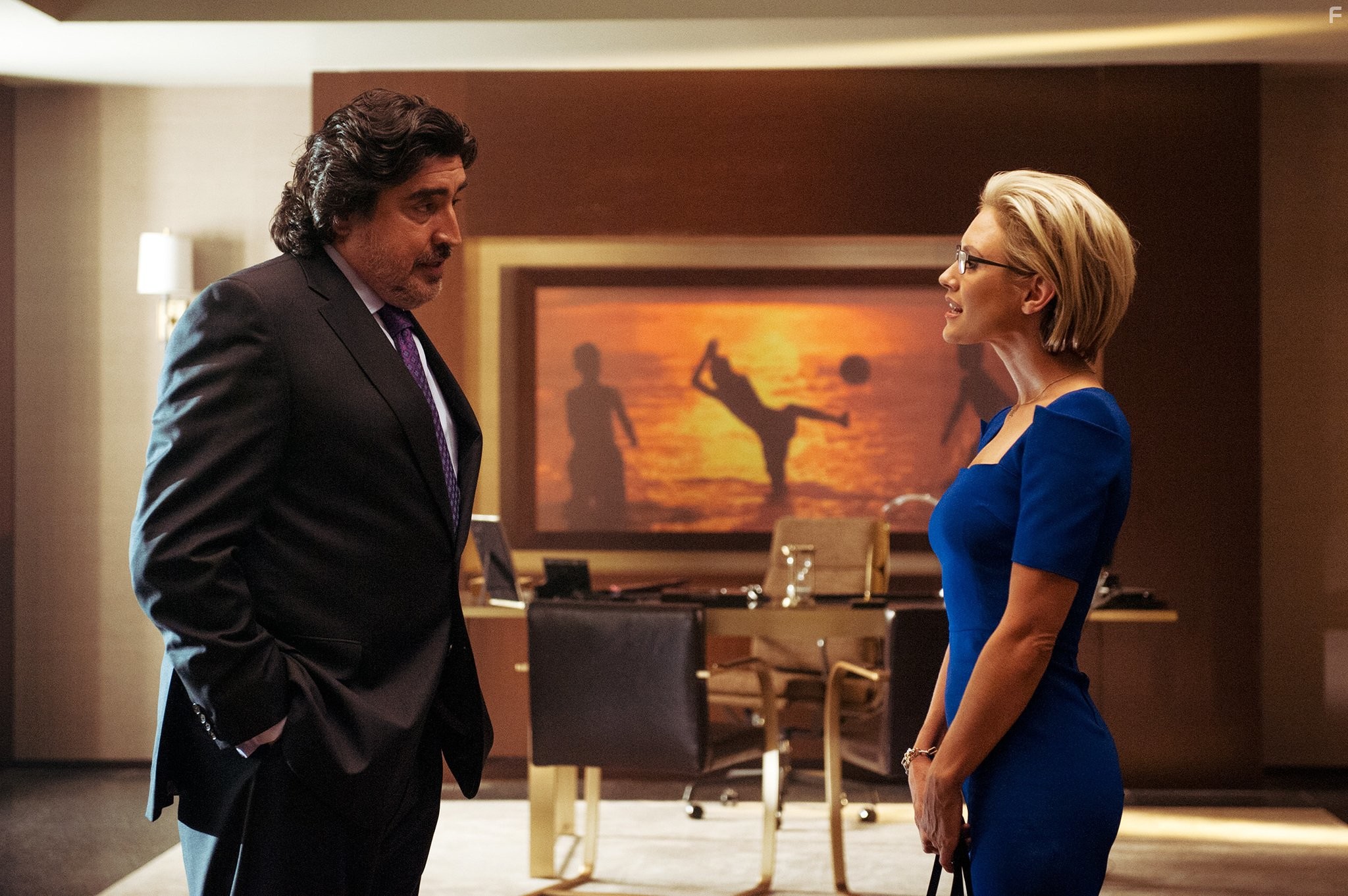 Alfred Molina, Neil Hopkins, Nicky Whelan, and Annie Mason in Matador (2014)