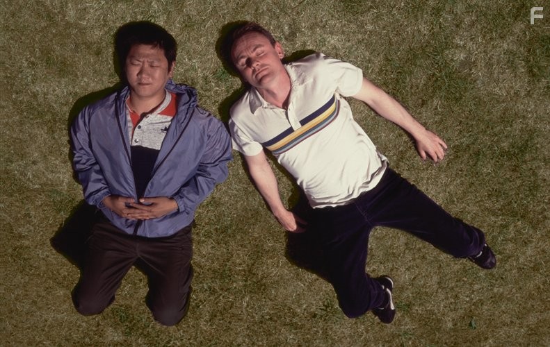 Sean Lock and Benedict Wong in 15 Storeys High (2002)