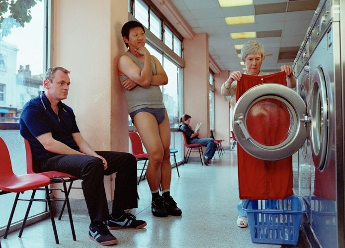 Sean Lock and Benedict Wong in 15 Storeys High (2002)