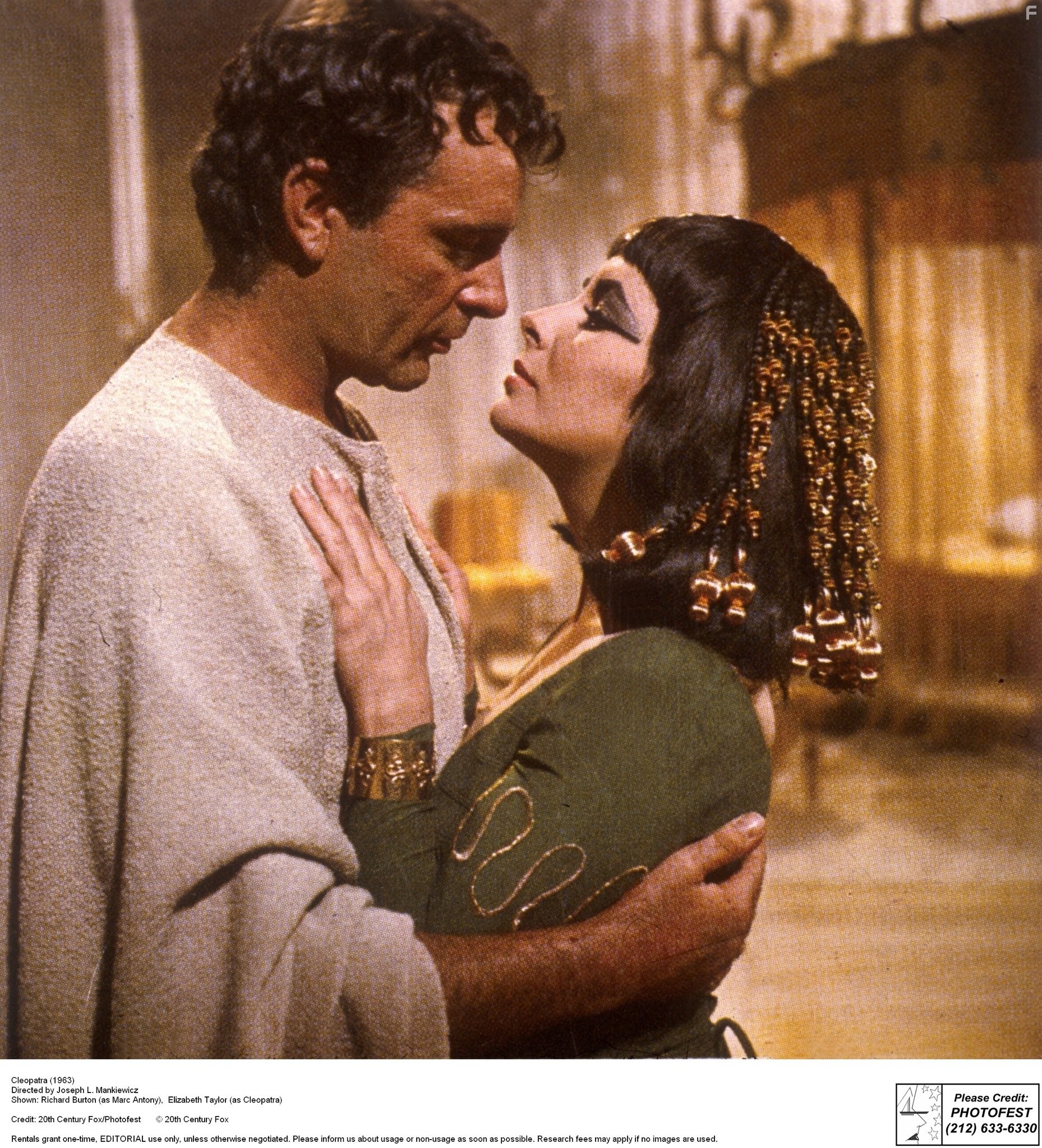 Richard Burton and Elizabeth Taylor in Клеопатра (1963)