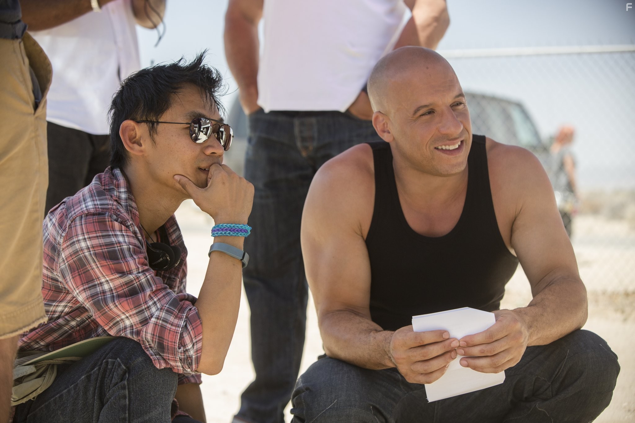Vin Diesel and James Wan in Форсаж 7 (2015)