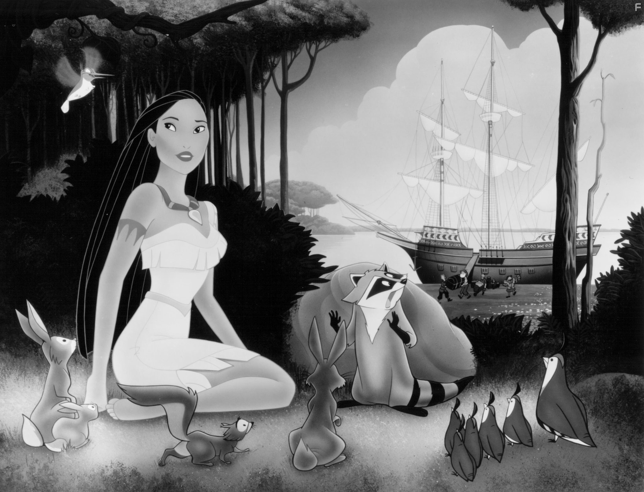 Irene Bedard and Judy Kuhn in Покахонтас (1995)