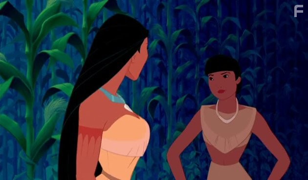 Irene Bedard and Michelle St. John in Покахонтас (1995)