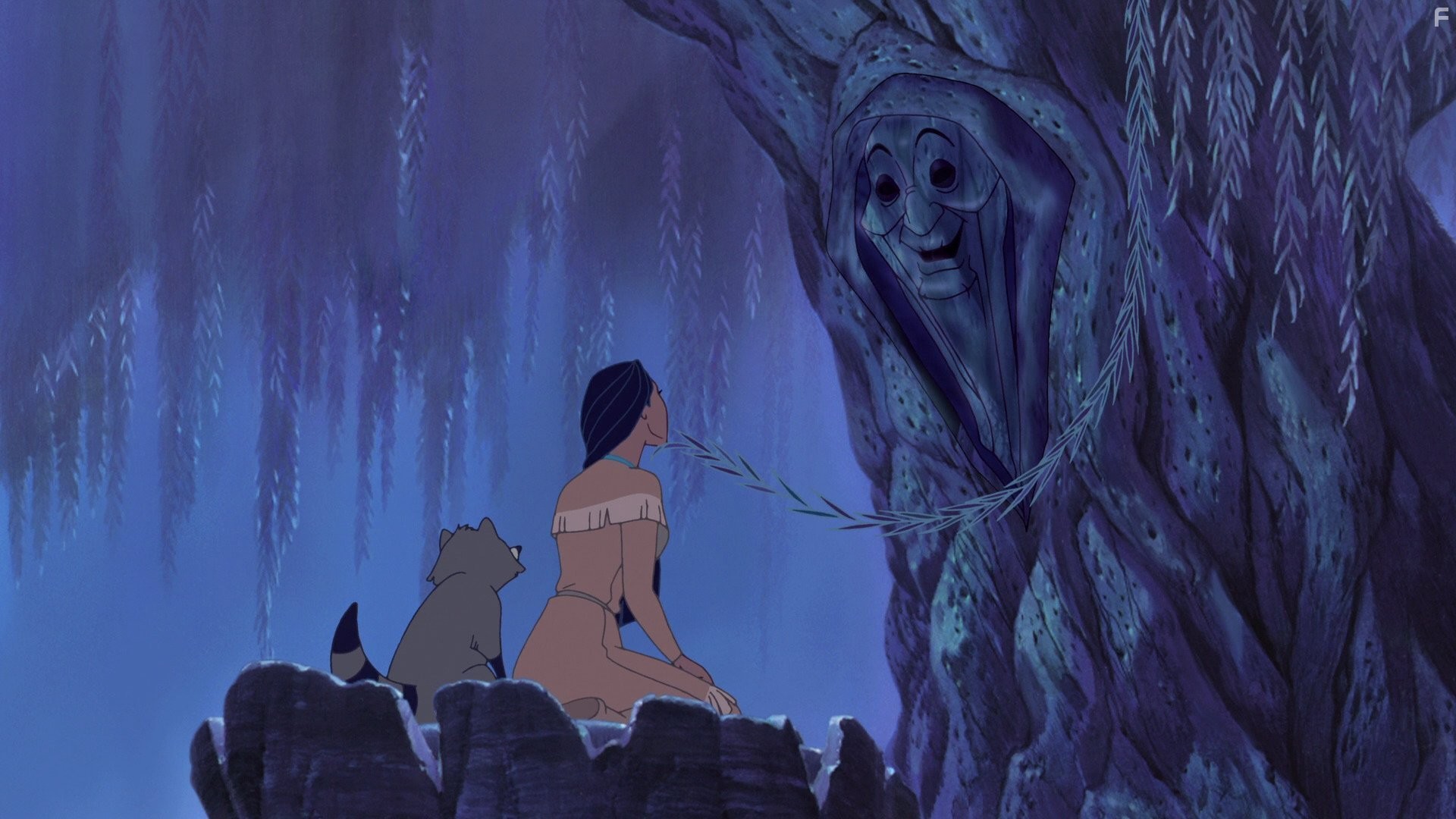 Linda Hunt and Irene Bedard in Покахонтас 2: Путешествие в Новый Свет (1998)