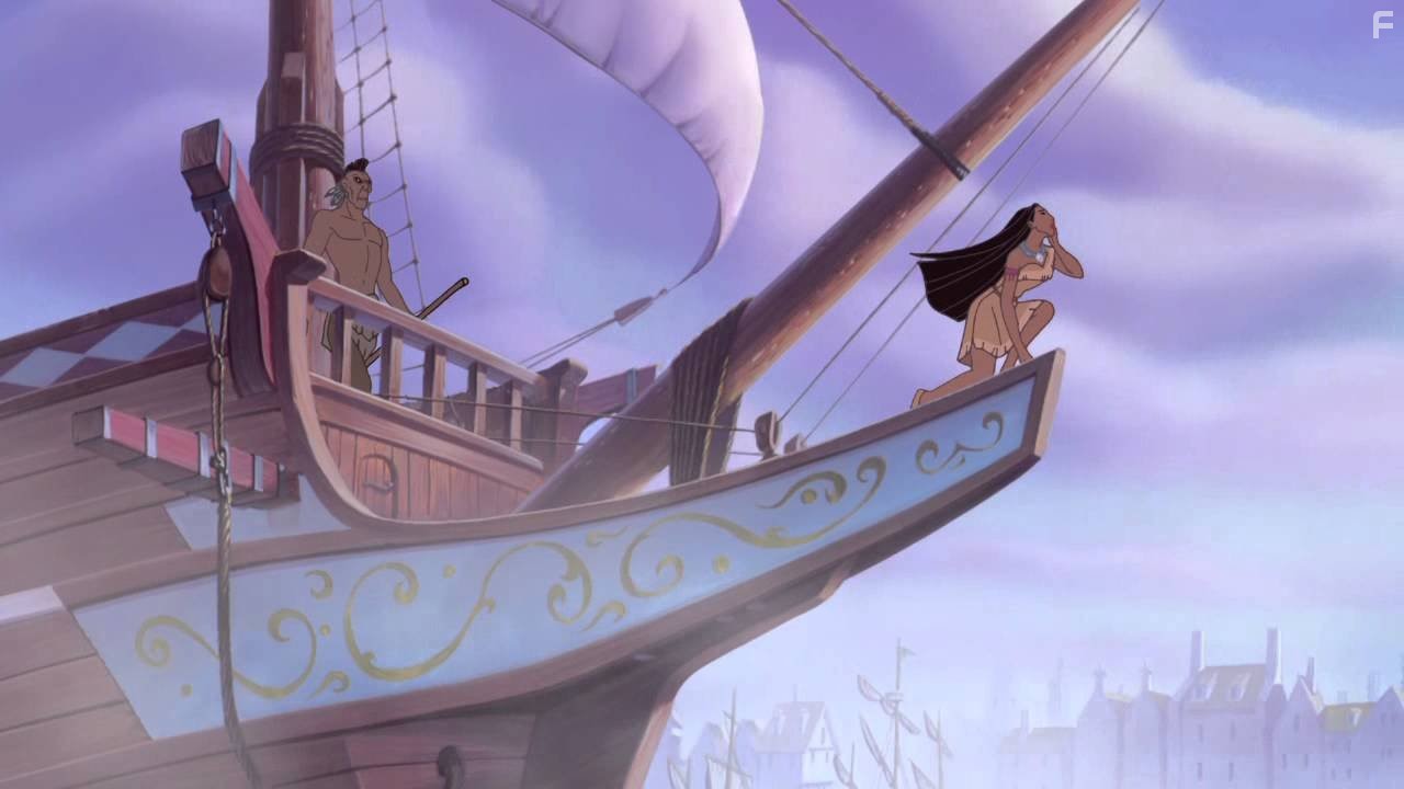 Irene Bedard and Judy Kuhn in Покахонтас 2: Путешествие в Новый Свет (1998)