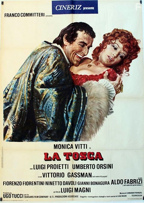 Vittorio Gassman and Monica Vitti in La Tosca (1973)