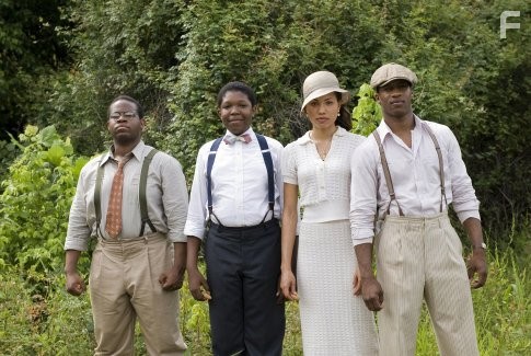 Jurnee Smollett-Bell, Jermaine Williams, Denzel Whitaker, and Nate Parker in Большие спорщики (2007)