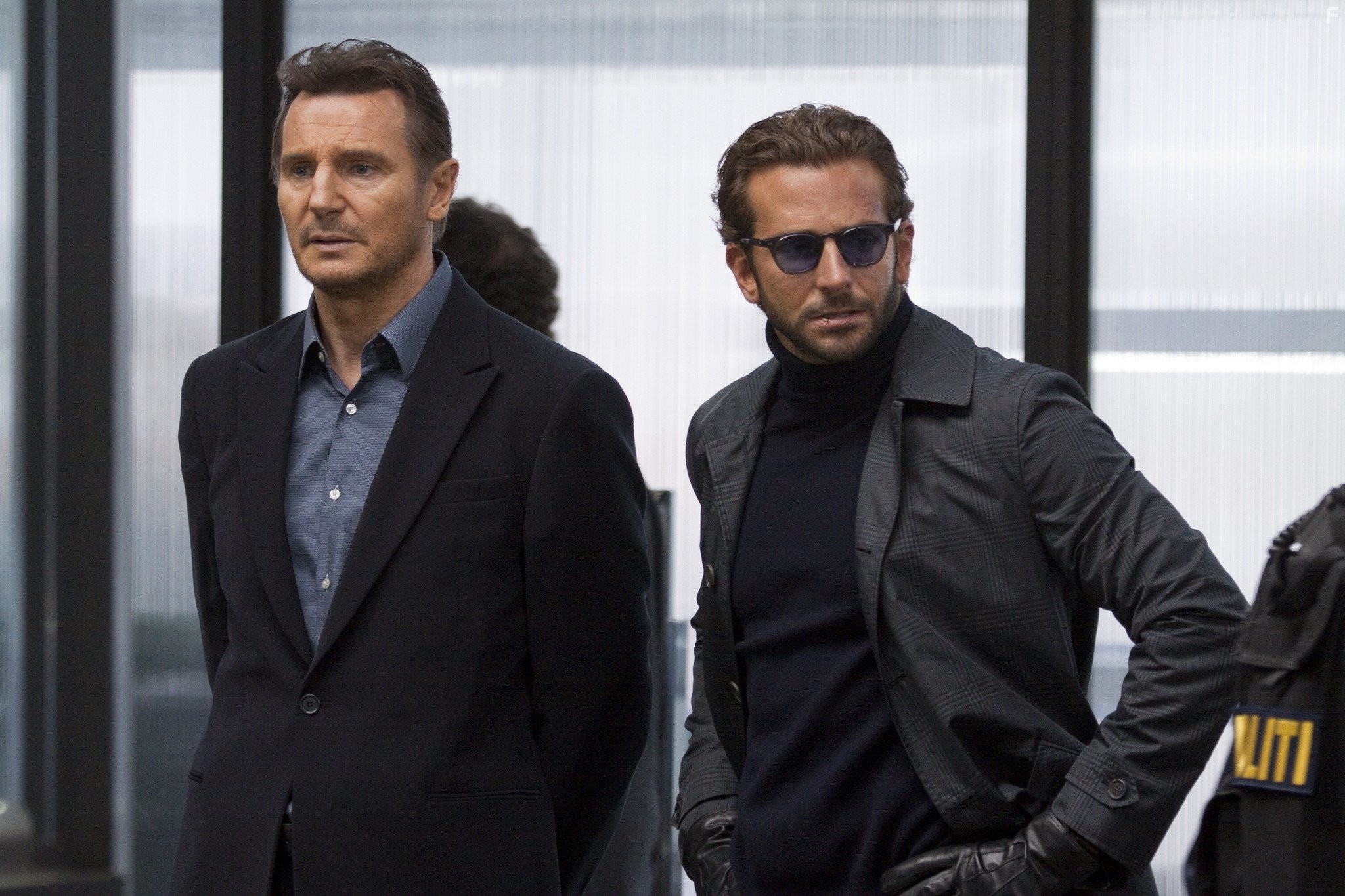 Liam Neeson and Bradley Cooper in Команда-А (2010)