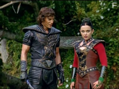 Bede Skinner and Holly Shanahan in Power Rangers Jungle Fury (2008)