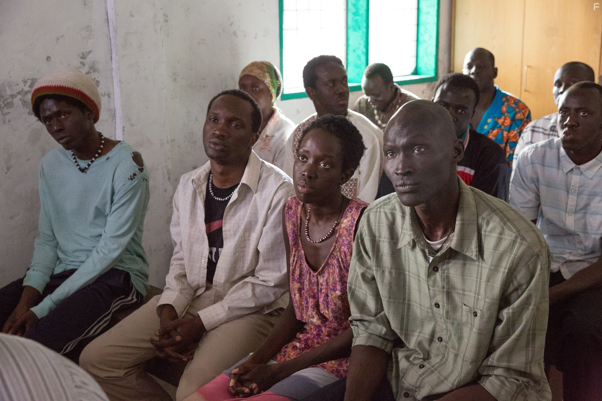 Arnold Oceng, Ger Duany, Emmanuel Jal, and Kuoth Wiel in Приятная ложь (2014)