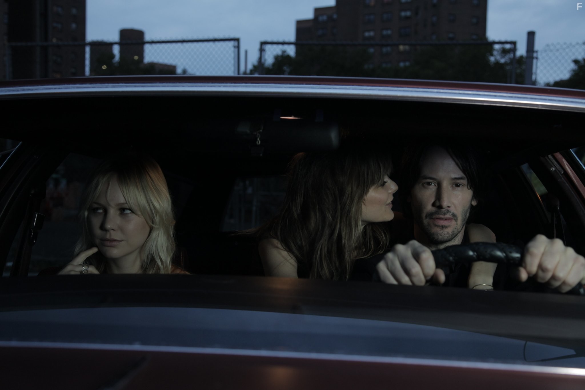 Keanu Reeves, Bojana Novakovic, and Adelaide Clemens in Трое в Нью-Йорке (2012)