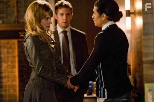 Rick Gonzalez, Bret Harrison, and Jenny Wade in На службе у дьявола (2007)