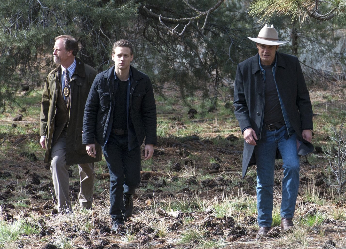 Louis Herthum, Timothy Olyphant, and Jacob Pitts in Правосудие (2010)