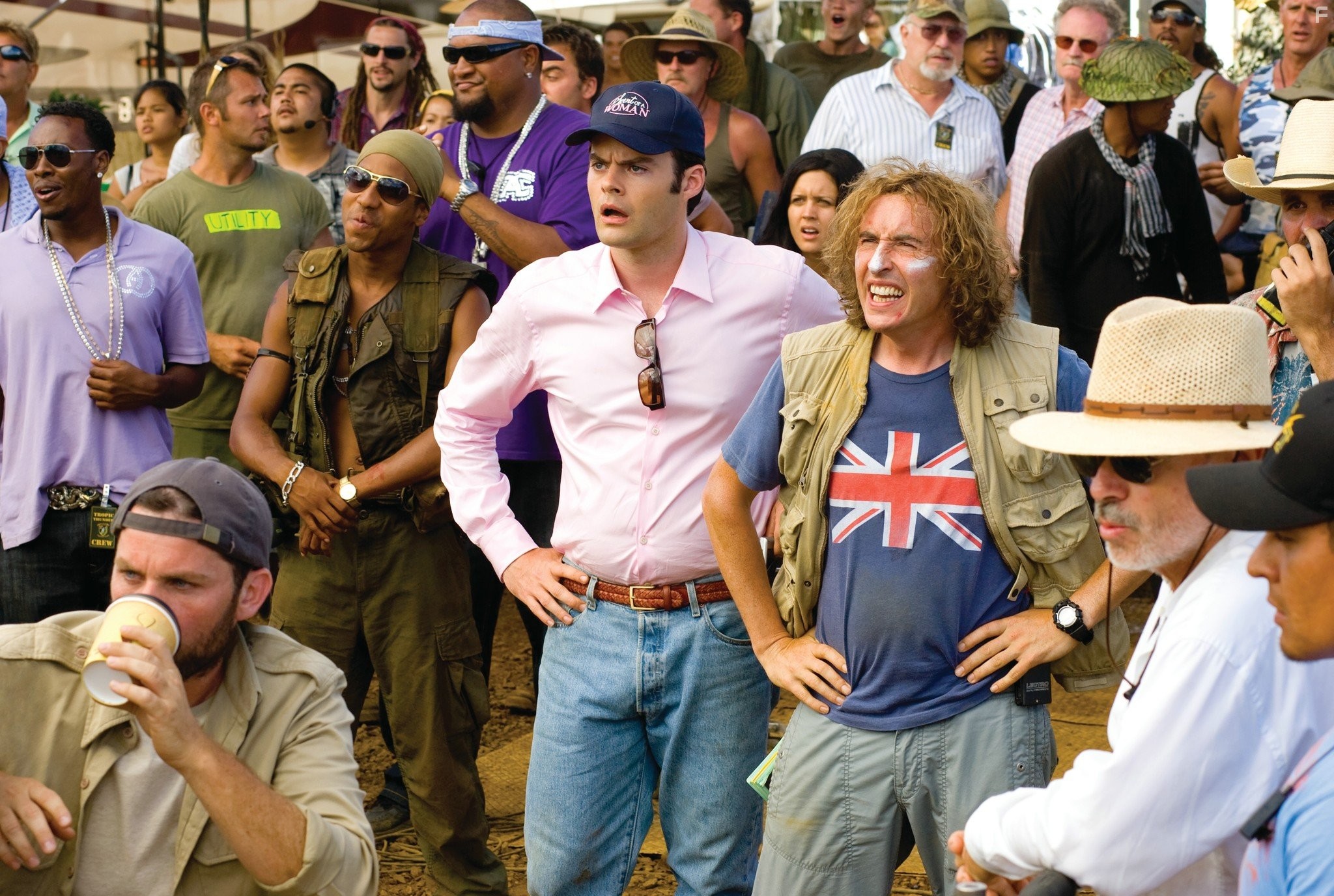 Steve Coogan, Bill Hader, and Brandon T. Jackson in Солдаты неудачи (2008)