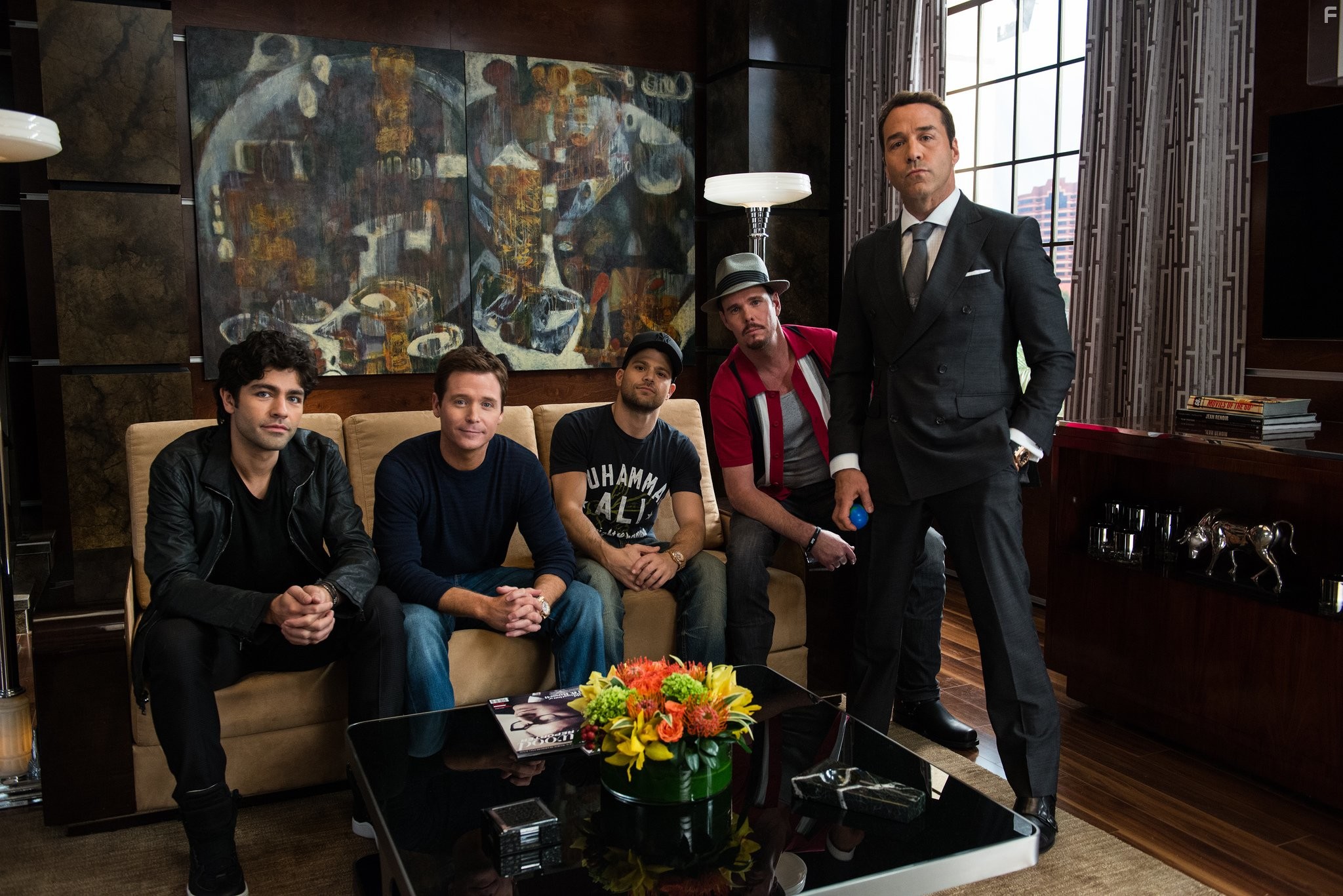 Kevin Dillon, Adrian Grenier, Jeremy Piven, Kevin Connolly, and Jaime Ferrar in Антураж (2015)