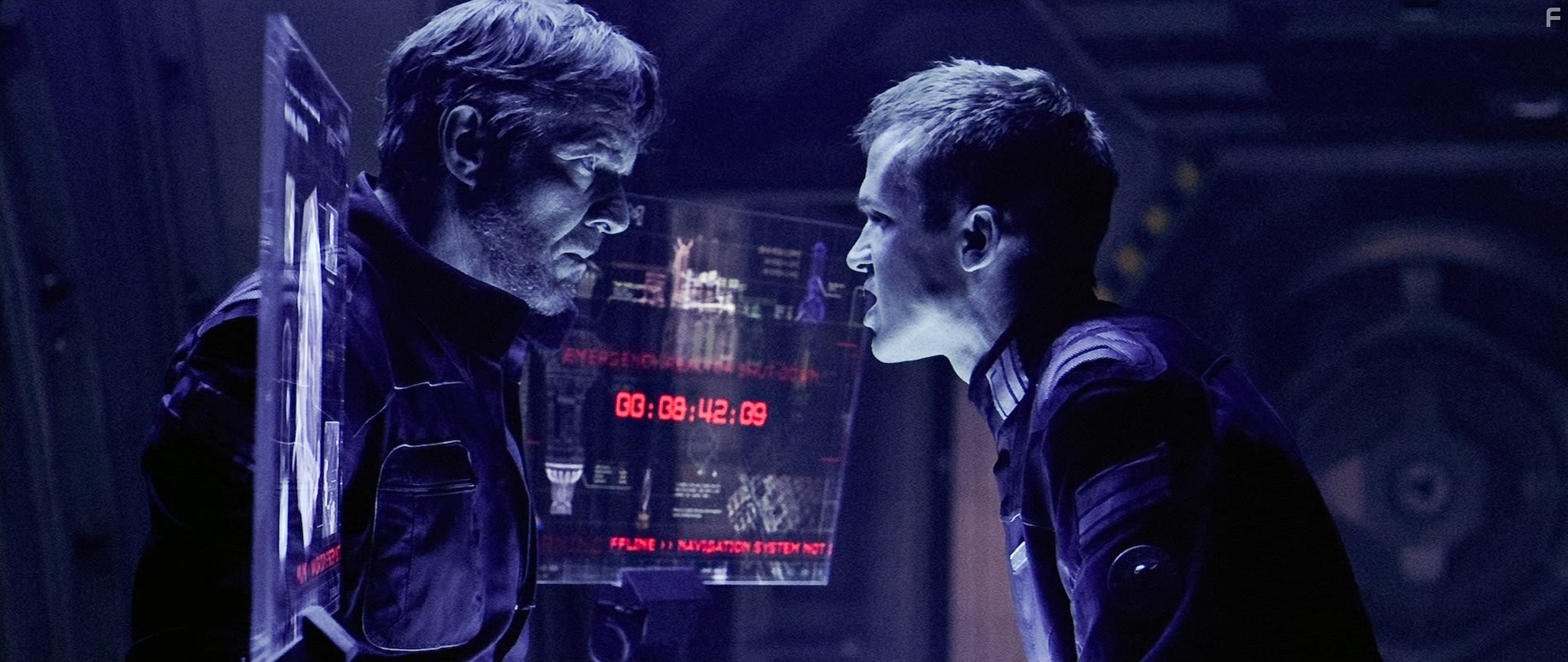 Dennis Quaid and Cam Gigandet in Пандорум (2009)